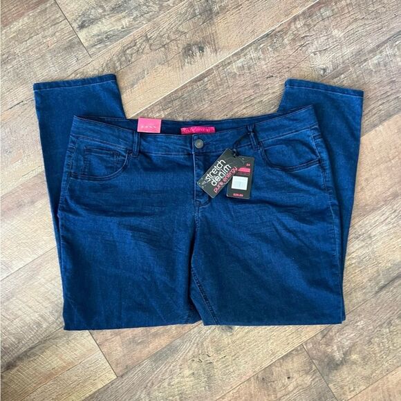 Pure Energy 24 Dark Blue Stretch Skinnies Jeggings feel Sz 24 /3X  NWT🏷 - Picture 6 of 15